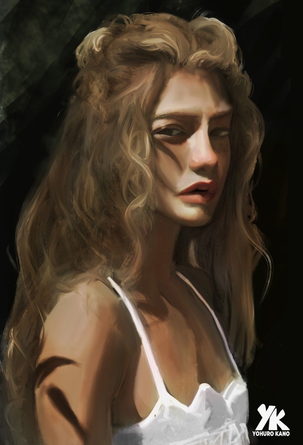 Portrait in dramatic light