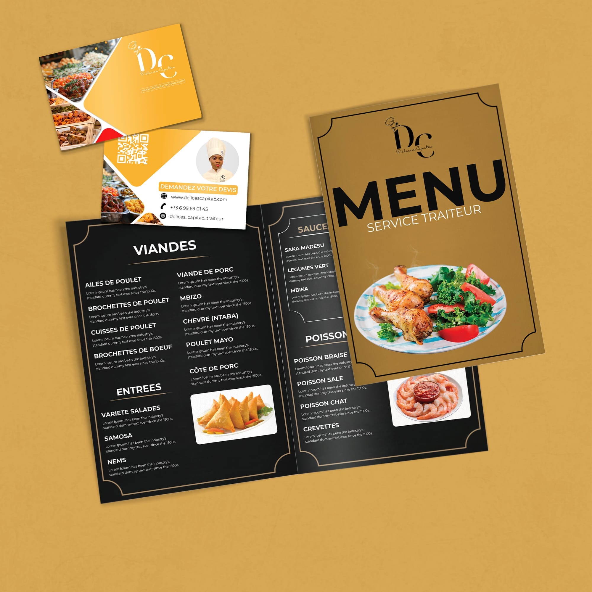 Menu system and printed collateral
